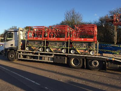 Powered access platforms on Lorry